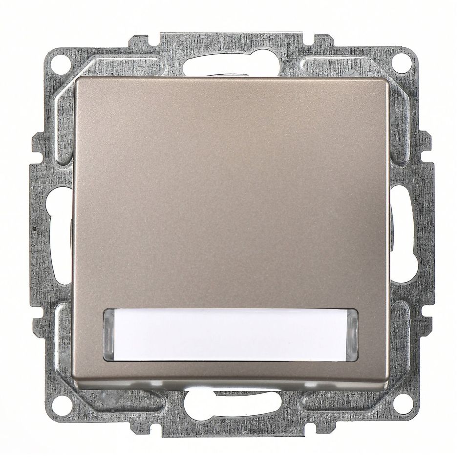 Günsan Visage Mocha Vidalı Işıklı Etiketli Zil Butonu 12V