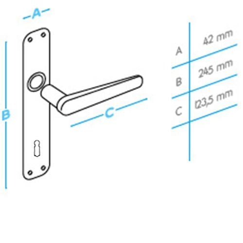 DOĞANLAR SİMGE SATEN NİKEL KAPI KOLU