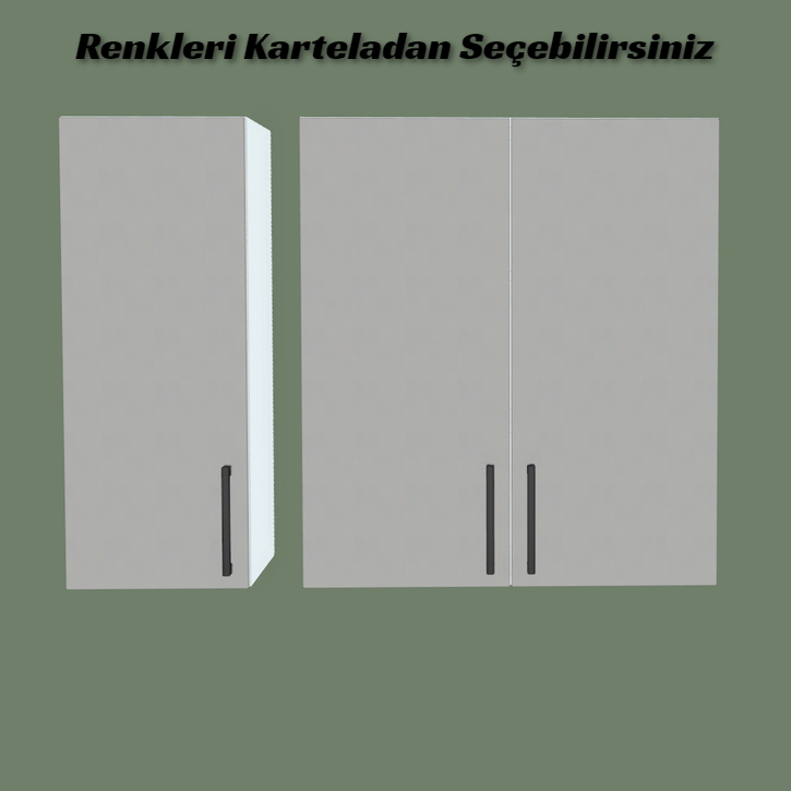 Mutfak Üst Dolap Modülü Yükseklik 80 cm