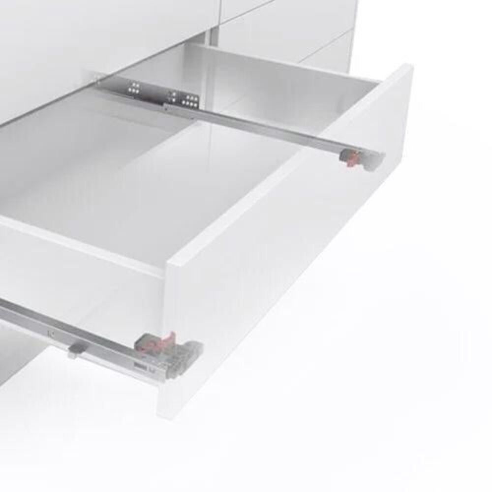 SLİDEA FRENLİ MANDALLI 400 18 MM ÇEKMECE RAYI KISMİ ACILIM (MANDAL DAHİL)