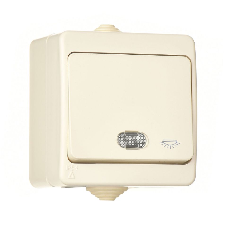 Günsan Fantasy Krem Fantasy Işıklı Liht Anahtar