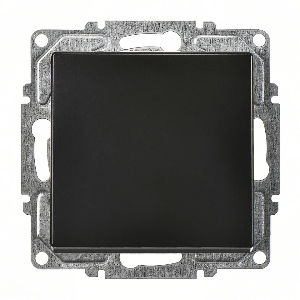 Günsan Visage Anahtar Metalik Siyah Klipsli Anahtar 10AX 250V