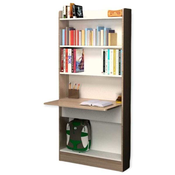 Katlanır Çalışma Masası + Kitaplık 180 x 80 x 20 + 40