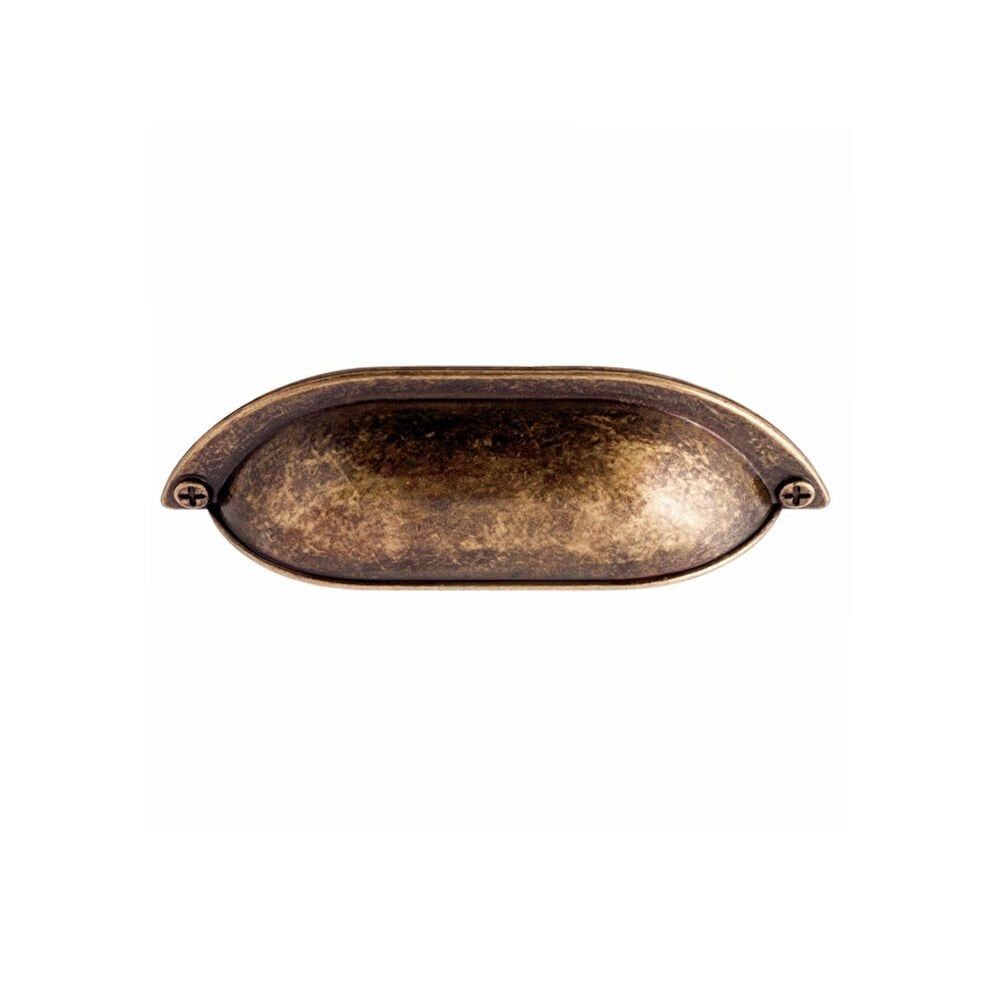 1028 ÇANAK 64 MM ANTİK SARI MOBİLYA KULBU