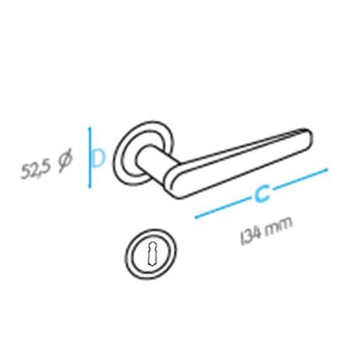 DOĞANLAR TOPKAPI OLİFKA ROZETLİ KAPI KOLU