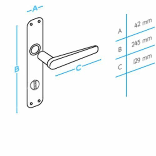 DOĞANLAR LALE SATEN NİKEL KAPI KOLU