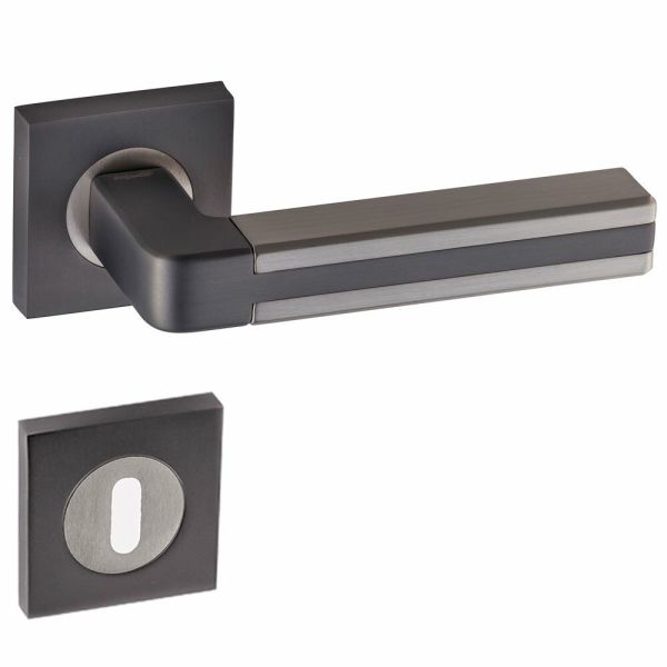 DOĞANLAR AVATAR ANTRASİT SATEN ROZETLİ KAPI KOLU