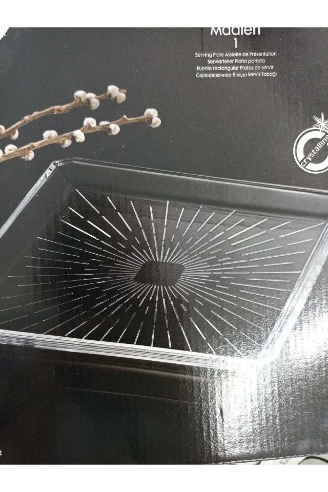 Servis Tabağı 68683 6lı Madlen Crystal Glass 24x24 Fma90099 080oa